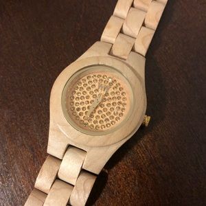 WeWood Moon Crystal Beige Ladies Watch. NWT